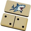 Azeeda 'Pixel Art Shark' Domino Set & Box (DM00040147)