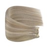 Fshine Human Hair Sew in Extensions Color Ash Blonde 18p613