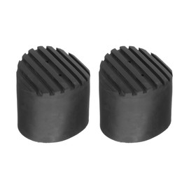 VICASKY Non-Slip Rubber Ladder Feet 56 mm - 2 Pieces Non-Slip Caps for Folding Ladders, Telescopic Ladders and Technical Ladders - Secure Hold for DIY and Construction Site Applications