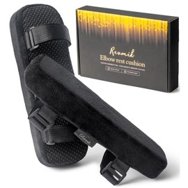Revmik Elbow Rest Cushion, High Quality Material, Armrest, Both Elbow Set, Reduces Fatigue, Increases Concentration, Reduces Fatigue, Works With Desk Chair, Dining Chair, Gaming Chair, Armrest, Office