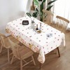 DISENB Easter Tablecloth 60 x 84 Inch, Bunny Egg Flowers