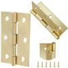 Murtenze 24 Pack 2.5 Inch Door Hinges - Gold Butt