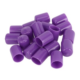 TUCKBOLD Wheel Lug Nut Bolt Cylindrical Shape Exterior Rims Tire Nut Screws Dust Cap Cover Nut Protection Purple 20pcs 21mm PVC