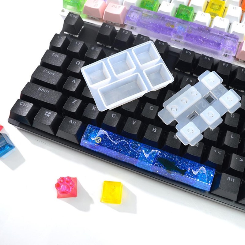 DIY Mechanical Keyboard Keycap Silicone Mold Soft Durable Keys Mold