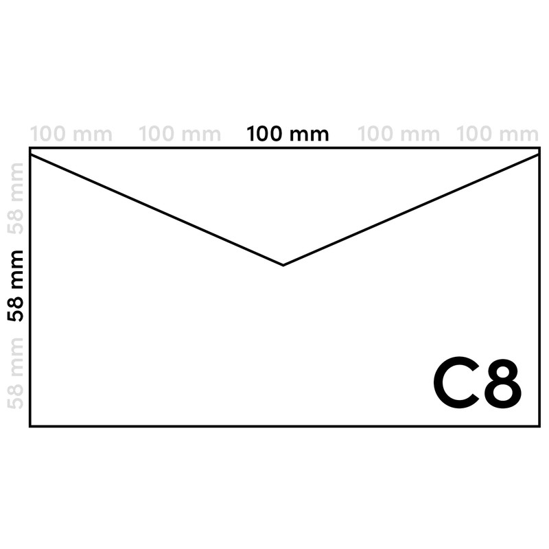 Netuno 500 Kraft Paper Envelopes Mini Sand Brown DIN C8
