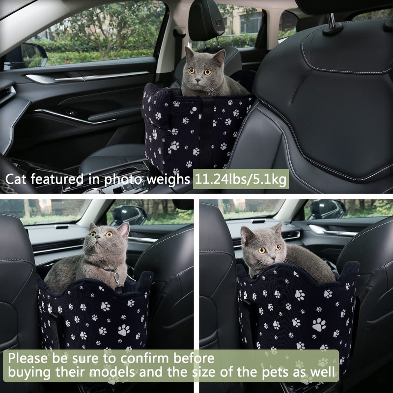 Cullaby Center Console Dog Car Seat Safe Travel for Small