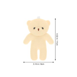 Toyvian Mini Bears Pack of 18 Small Plush Bears 4.3 Inch Small Plush Bears Wholesale Mini Plush Toys for Key Chain DIY Graduation Birthday Shower