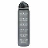 Water Bottle 1L Motivational Drink Flask With Time Markings BPA