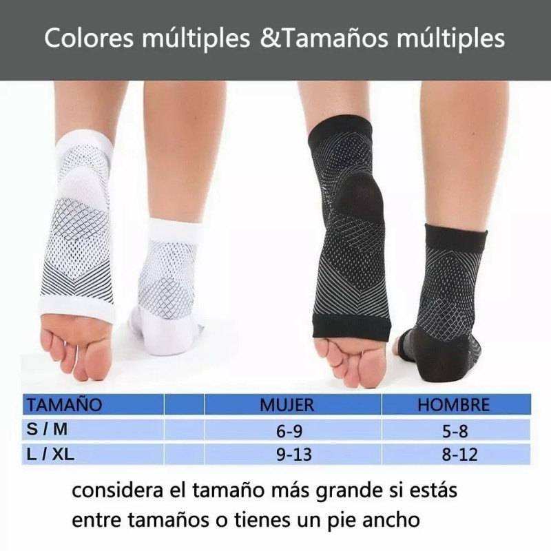 ATLASOS 3 Pares Deportivas Calcetines Compresion Fascitis Plantar