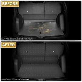 Cargo Mat & Backrest Mat Compatible with 2023 2024 2025 Honda CRV CR-V - Leather Trunk Liner Back Seat Cover Protector - All Weather Protection PU Leather Cargo Liner and Backrest Mat CRV Accessories