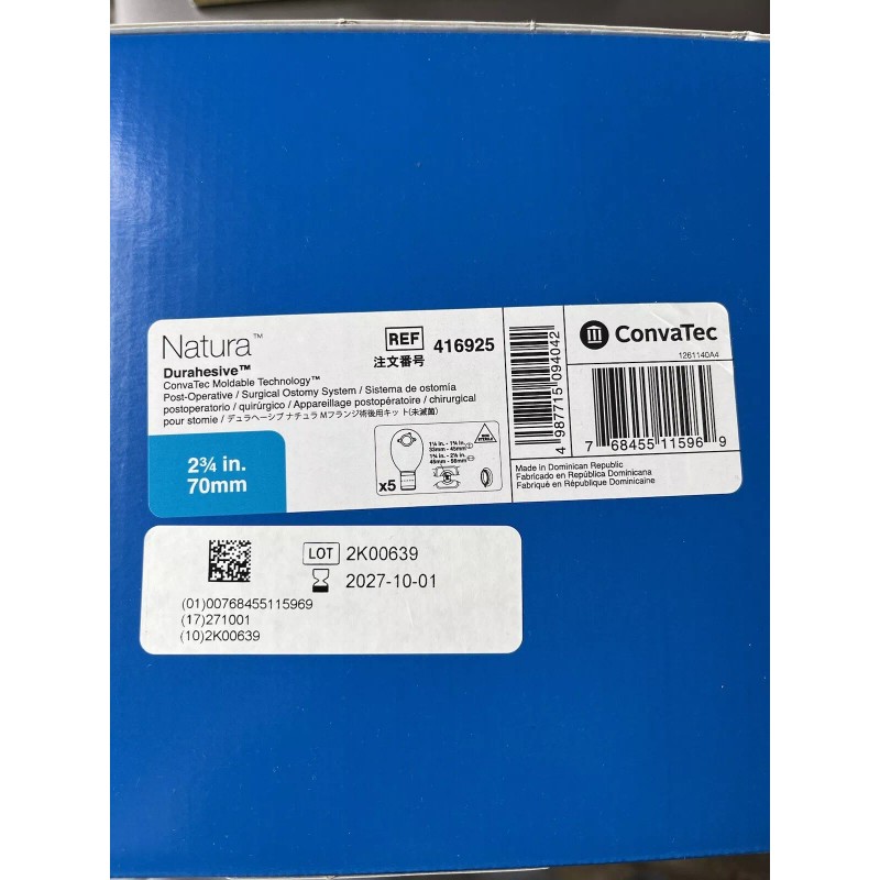 CONVATEC 1 BX/5 EA 416925 Natura Post-Op 2-Piece Drainable Kit