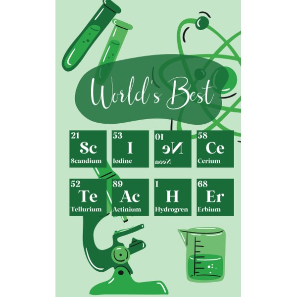 Science Teacher Notebook Journal Gift: 5x8 notebook, 50 pages, bullet