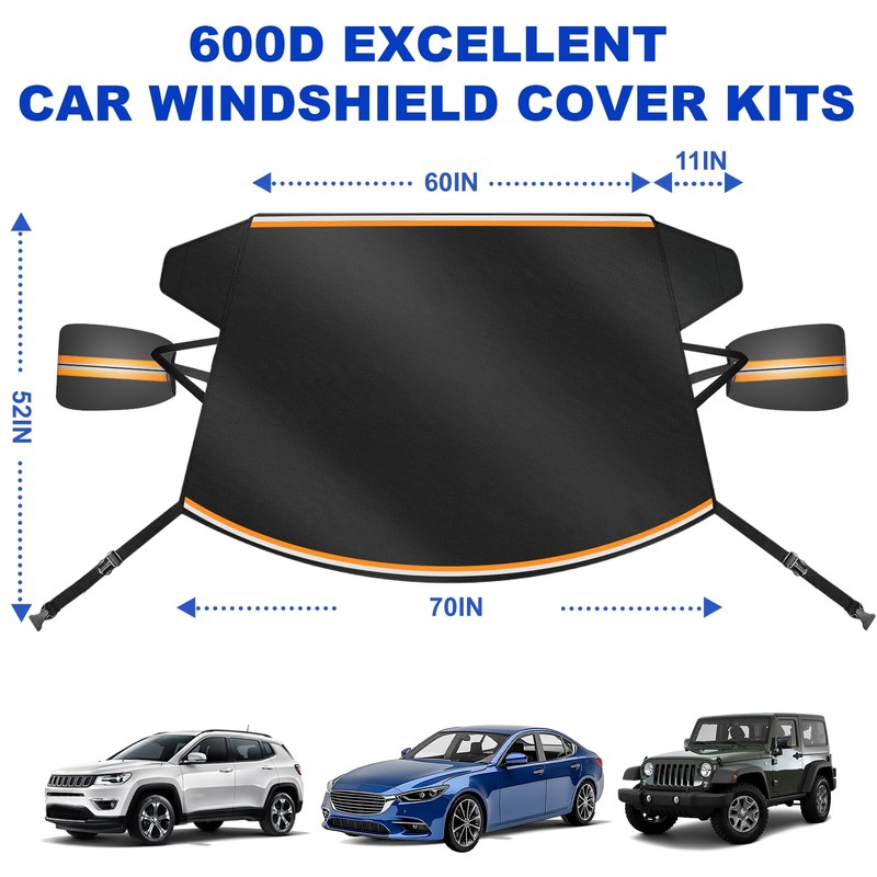 Car Windshield Cover for Snow and Ice, Car Windshield Snow