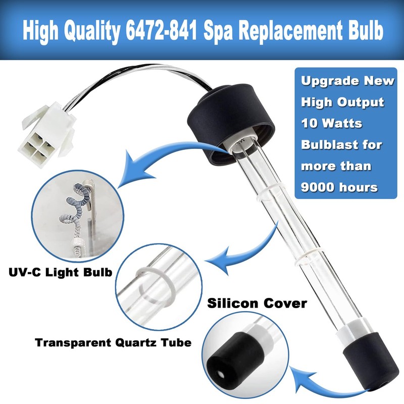 Clear Ray XL Replacement Bulb - ELEFOCUS 6472-841 Pool and