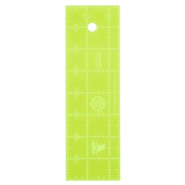 Acrylic Quilting Ruler, 2.5 inch x 8 inch | Small Ruler for Sewing, Measuring and Cutting Quilt Fabric | Straight Edge Tool for Jelly Rolls, Mini Charm Pack Quilts, and DIY Craft Projects, Green