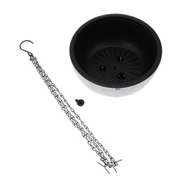 Totority 1pc Hanging Plastic Flowerpot Small Milk White Garden Planter for Indoor and Outdoor Use Durable Home Decor for Greenery for Festivals and Weddings