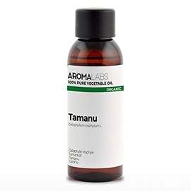 ORGANIC - TAMANU Oil - 50mL - 100% Pure, Natural, Cold Pressed and Cosmos Certified - AROMA LABS (French Brand)