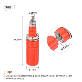 MECCANIXITY Binding Post Speaker Terminal for 4mm Banana Plug Red Black 4pcs