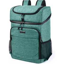 BAGLHER Lightweight Insulated Cooler Backpack - 30 Cans, Leak-Proof for Lunch, Picnic, Hiking, Camping Trips - Colour: black