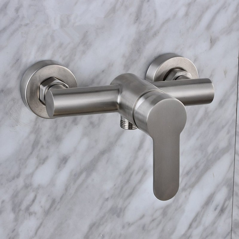 Shuiltad Stainless Steel Wall Mounted Shower Mixer Tap Manual Control