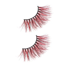 BIUDECO 1Pair Dense Hair Fake Eyelashes for Stage Performance Creative Makeup Lashes for Dancing and Cosplay Vivid Effect Easy to Apply for Parties