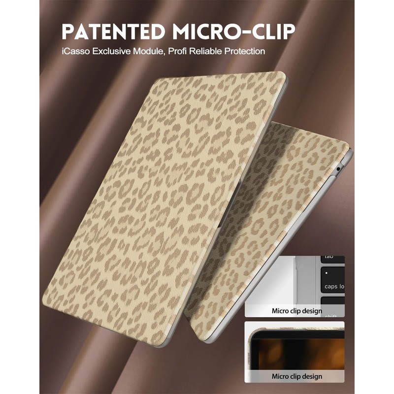 iCasso Compatible with MacBook Air 13 inch Case 2025 2024-2022