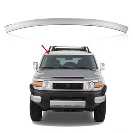 Duolctram Front Windshield Molding w/Side Clips White Upper Top Windshield Reveal Molding Compatible with 2007-2014 Toyota FJ Cruiser 75503-35060-A0 75503-35010
