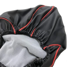 Honda Live Dio (AF34 AF35) / Live Dio SR/Live Dio ZX Dedicated Design Seat Cover, Strong Rubber Type, Made in Japan (Thick Fabric) [Fabric Color: Seat Embossed Black, Black Two-tone, Piping Color: