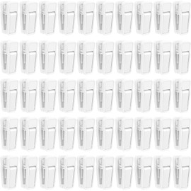 Blcculi Baby Hanger Clips, 50 Pcs Plastic Finger Clips, Strong Pinch Grip for Slim-line & Velvet Hangers (White)