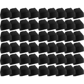Yacht & Smith Mens Womens Warm Winter Hats in Assorted Colors, Mens Womens Unisex (60 Pack Black A)