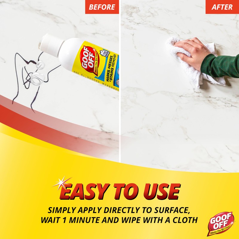 Goof Off Marks, Messes & Stains Remover, 8 fl. oz.,