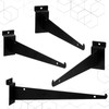 Oudain 12" Slatwall Shelf Bracket with Lip Heavy Duty Slat