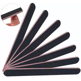 TIKA 10-Piece Double-Sided Nail Files 100/180 Grit - Manicure & Pedicure Emery Board