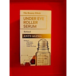 THE BEAUTY ELIXIR UNDER EYE ROLER SERUM RETINOL ANTI-AGING REDUCES FINE LINES & WRINKLES/NON GMO