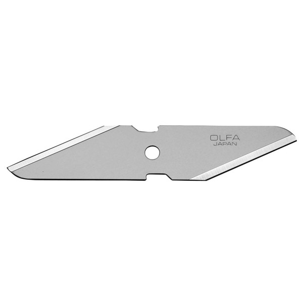 OLFA CKB-1 - Pack de 2 cuchillas doble filo 98x18x1 mm plateadas