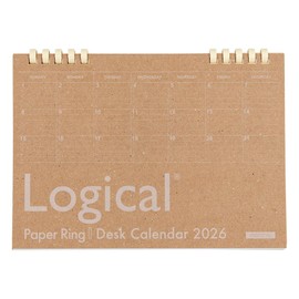 Nakabayashi FSC-MX Desktop Calendar 2026 Paper/A5/Craft COC-CLTP-A502-26S