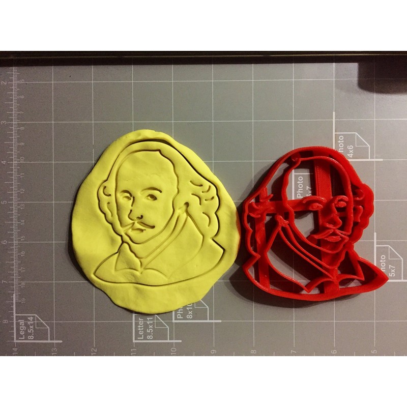 William Shakespeare Cookie Cutter