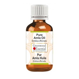 Greenwood Essential Pure Amla Oil (Emblica officinalis) Therapeutic Quality for Hair, Skin and Aromatherapy 30 ml (1 oz)