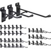 36 Pack Slatwall Hooks, 4/6/8 Inch Heavy Duty Slat Wall