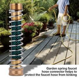 Outdoor Tap Hose Extender Garden Tap Extension Hose Connector Spring Coil Kink Guard Watering Tap Accessories for Garden