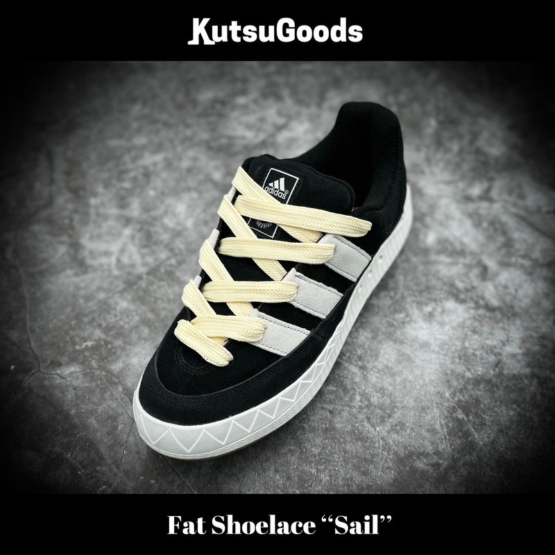 KutsuGoods AF1 Fat Shoelaces, Wide, 0.7 inches (1.8 cm), 10