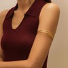 PEALICIOUS 2PCS Gold Arm Cuff for Women, Arm Cuff Gold