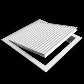 10" X 20" Aluminum Return Filter Grille - Easy Airflow - Linear Bar Grilles [Outer Dimensions: 11.75w X 21.75h]