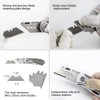Heavy Duty Folding Utility Knife Dual Blade/Box Cutter/Work knife Safe