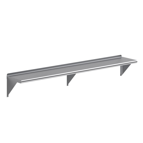 Unbranded 12 in. x 72 in. Stainless Steel Wall Shelf