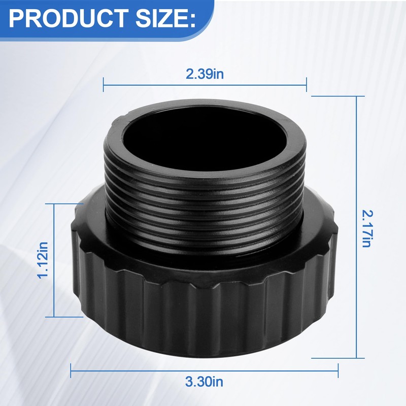 SP1500UNPAK2 Socket Quick Connect Union for Hayward Pool Pump and