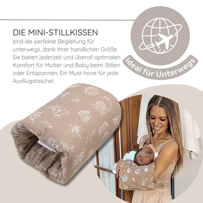 HOBEA-Germany Mini Breastfeeding Pillow Arm Nursing Pillow Small Nursing Pillow