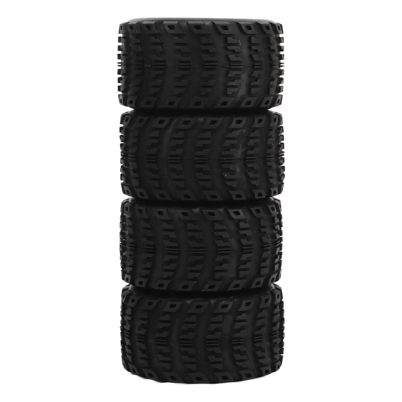4 Pcs 1/10 RC Snow Tires Set with Wheels Strong