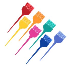 Juego de 7 Brochas para Teñir el Cabello, Mangos Largos, Brochas Suaves para Teñir el Cabello, Aplicador de Tinte de Color para Uso en Salón, Teñido DIY en el Hogar