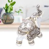 Resin Elephant Feng Shui Statue Wealth Lucky Figurine Crafts Home